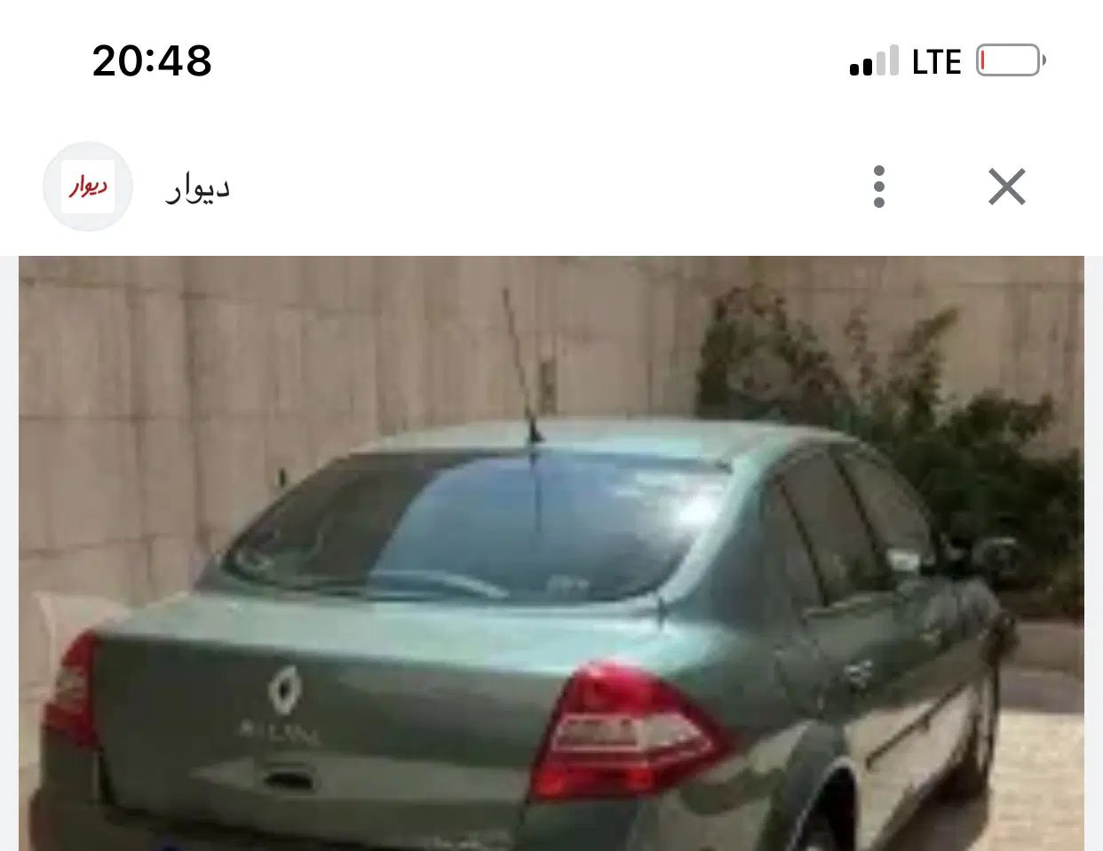 مگان ۲۰۰۰ اتومات مدل۱۳۹۰|خودرو سواری و وانت|اصفهان, چرخاب|دیوار