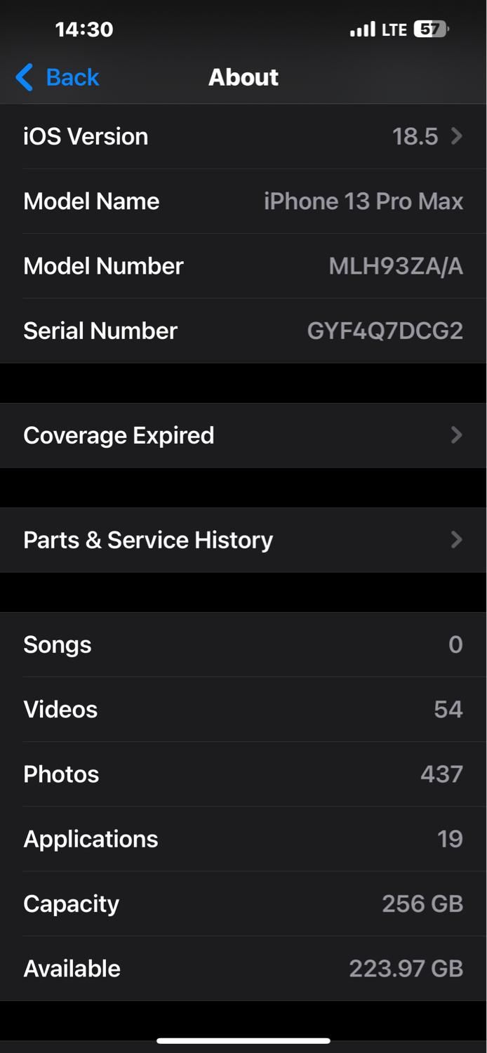 اپل iPhone 13 Pro Max با حافظهٔ ۲۵۶ گیگابایت|موبایل|یزد, |دیوار
