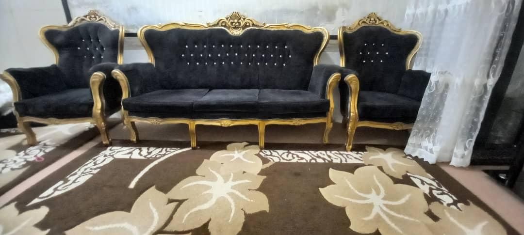 مبلمان سلطنتی ۷ نفره|مبلمان خانگی و میز عسلی|دزفول, |دیوار