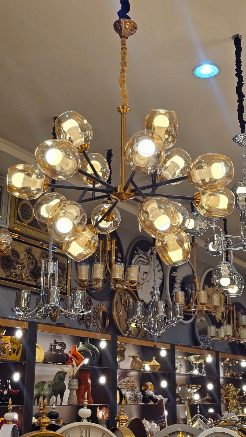 لوستر 16 شعله حباب خارجی برند کار تهران پخش|لوستر و چراغ آویز|مشهد, توس (بلوار توس)|دیوار