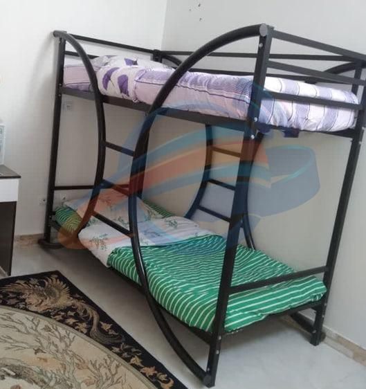 تخت خواب دو طبقه فلزی|تخت و سرویس خواب|ارومیه, |دیوار