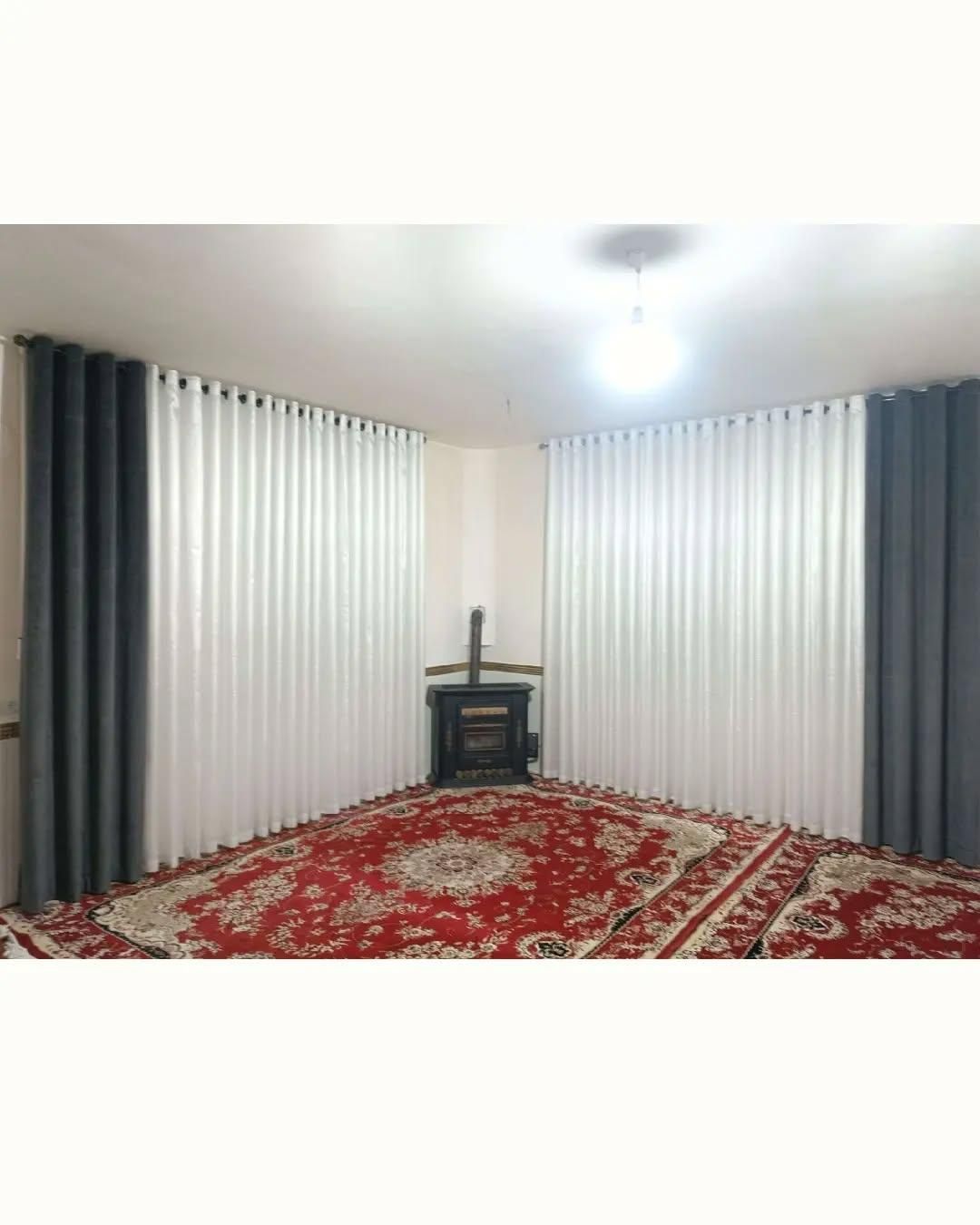 پرده سیم دوزی طلایی|پرده، رانر، رومیزی|بیرجند, |دیوار