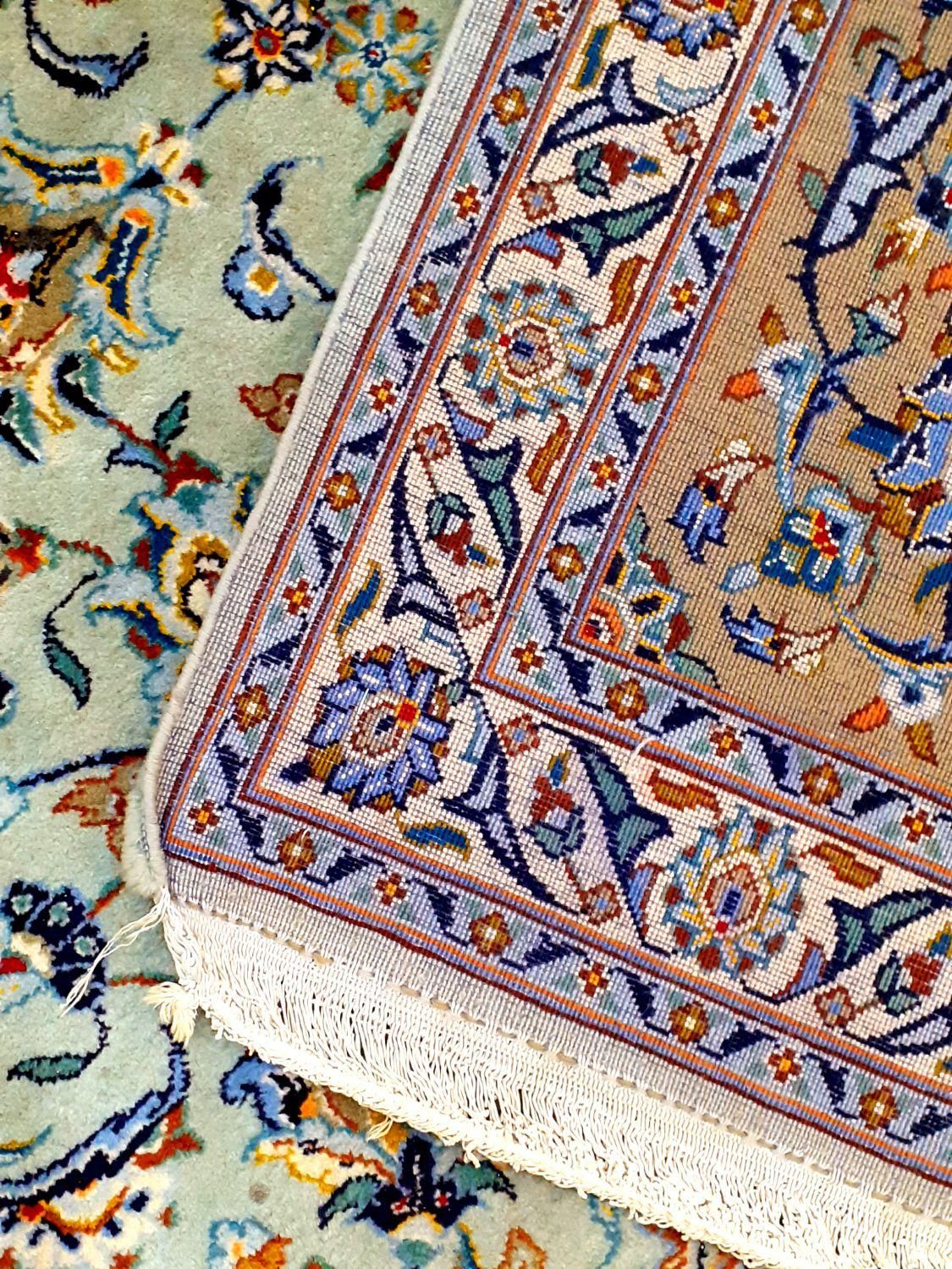 فرش دستباف کاشان ۱۲ متری رنگ بژ|فرش|تهران, هوانیروز|دیوار