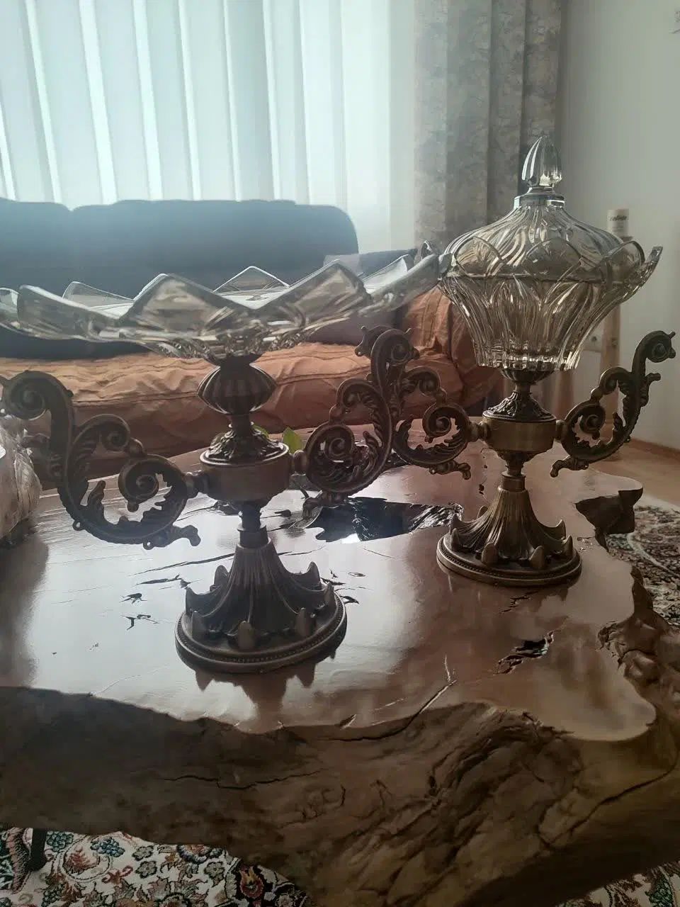 سه تیکه پذیرایی پایه دار|صنایع دستی و سایر لوازم تزئینی|تهران, شهرک فردوس (حسینی)|دیوار