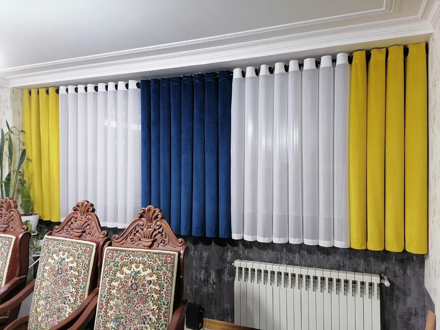 پرده وزبرا مینیمال عمودی|پرده، رانر، رومیزی|قم, نیروگاه|دیوار