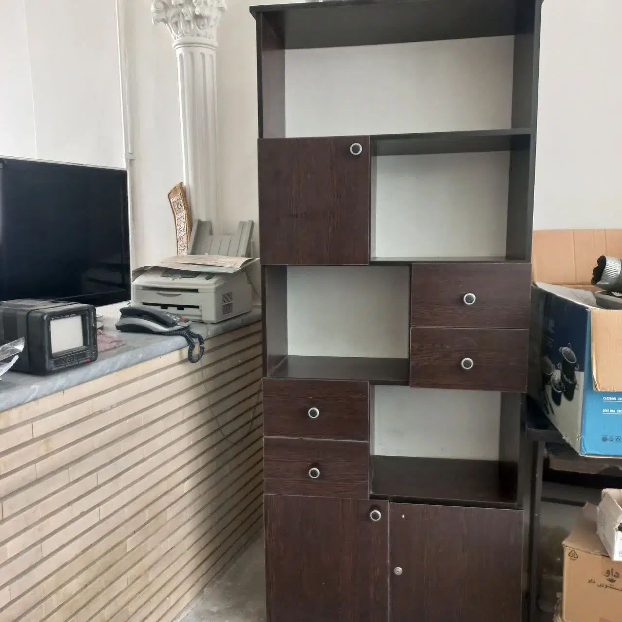 کتابخانه|کتابخانه، شلف، قفسه‌های دیواری|تهران, ائمه اطهار|دیوار