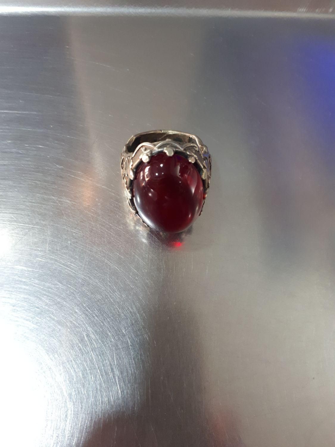 انگشتر نقره نگین عقیق. بوشهر|جواهرات|بوشهر, |دیوار