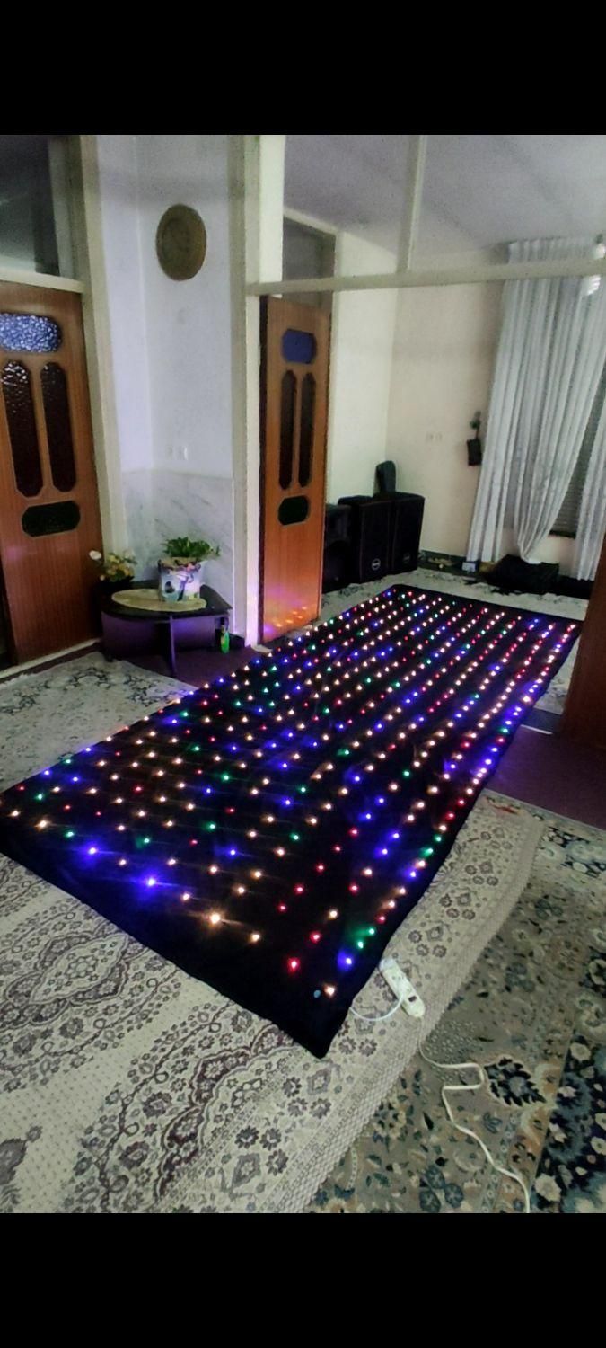 پرده ال ای دی دورو مخمل افکتدار،الیدی،دایناکورد|ریسه و چراغ تزئینی|تهران, افسریه شمالی|دیوار