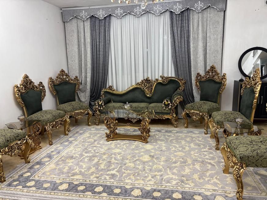 مبل سلطنتی ۹نفره نو|مبلمان خانگی و میز عسلی|پاکدشت, |دیوار