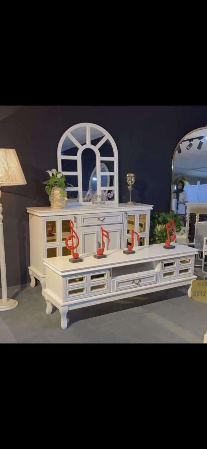 آیینه و کنسول چتری|بوفه، ویترین، کنسول|نسیمشهر, |دیوار