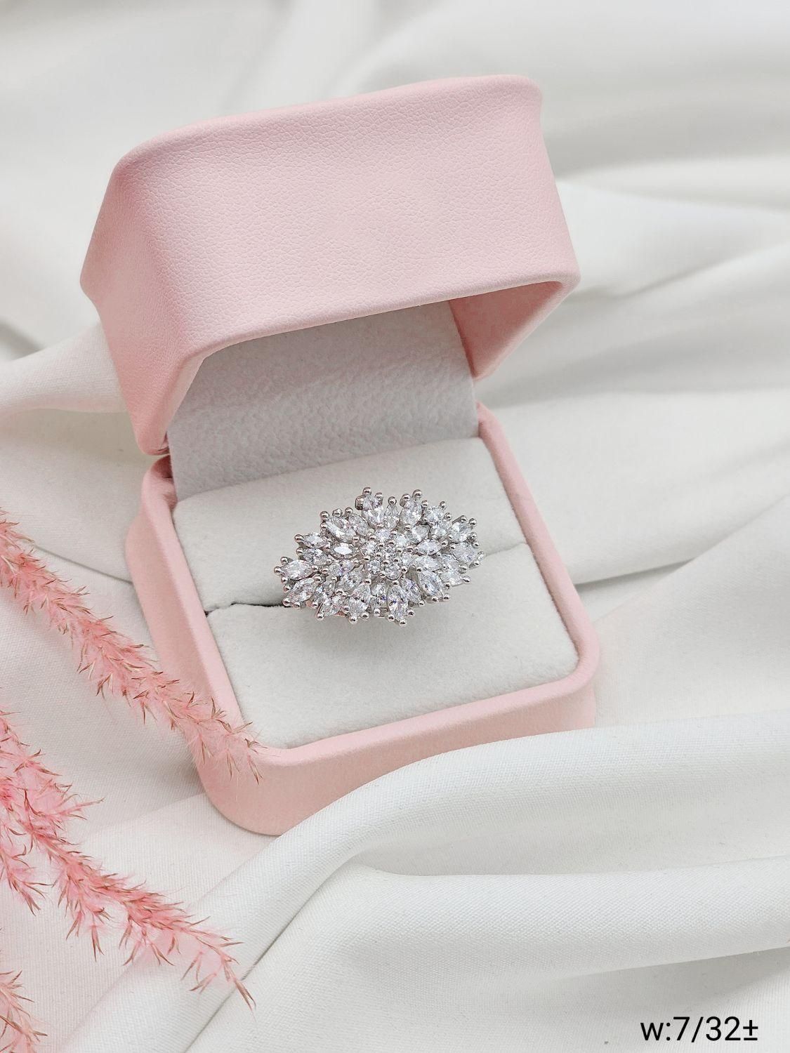 انواع انگشتر نقره جواهری مارکیز باگت خورعیناطلا۹۰۰|بدلیجات|تبریز, |دیوار