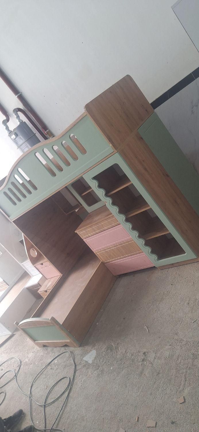 سرویس خواب نوجوان دوطبقه 2طبقه|تخت و سرویس خواب|مشهد, خواجه ربیع|دیوار