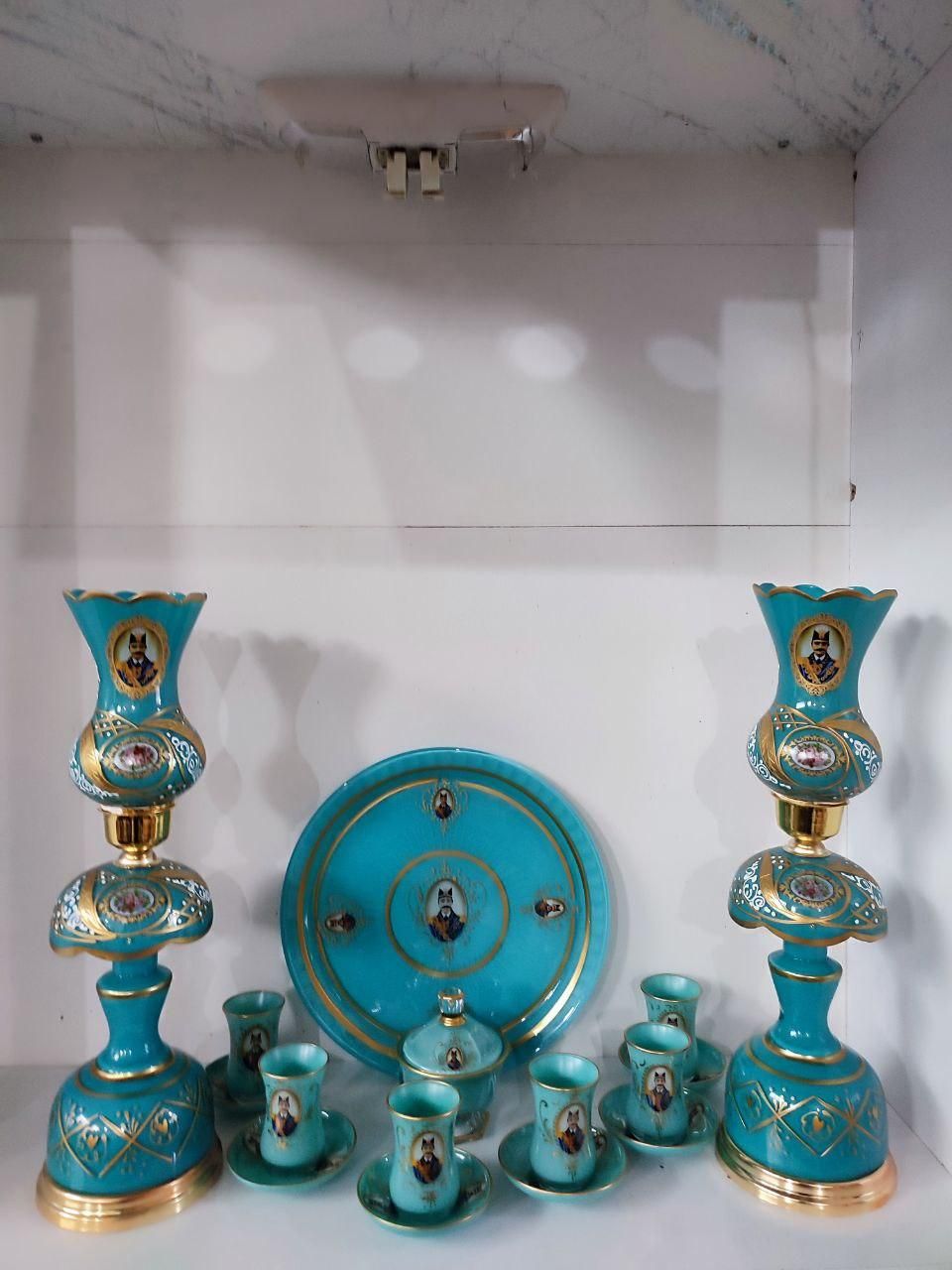 لاله شمعدانی شاه عباسی جفت|ریسه و چراغ تزئینی|شیراز, بازار|دیوار