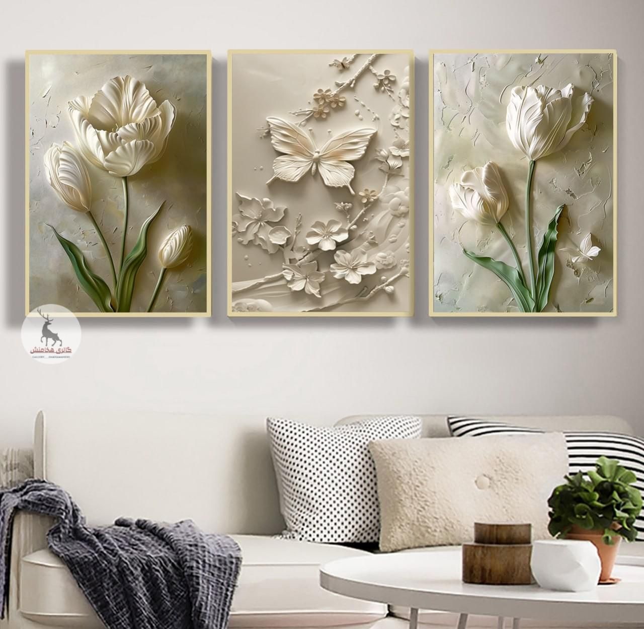 تابلو مینیمال تابلو سه تیکه|تابلو، نقاشی، عکس|مشهد, توس (بلوار توس)|دیوار