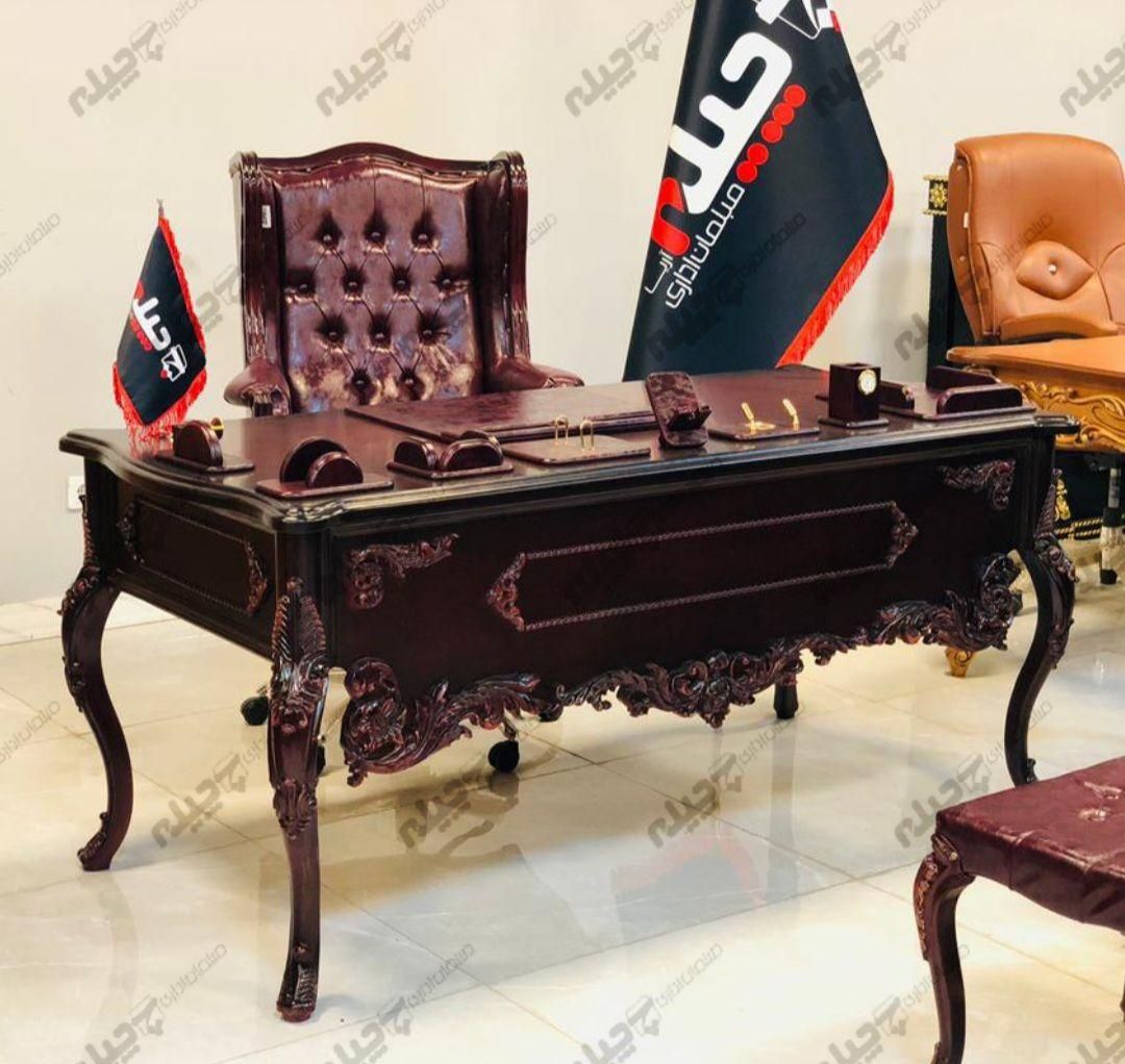 مبلمان اداری کلاسیک با ضمانت ۳ ساله میزمدیریت چوبی|مبلمان اداری|تهران, فاطمی|دیوار