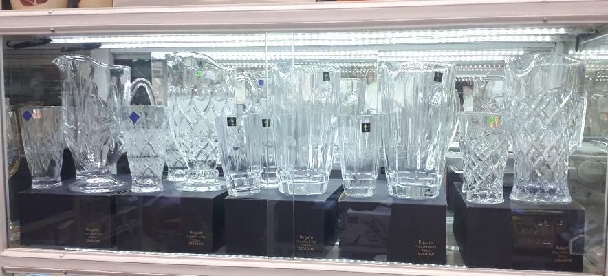 پارچ و لیوان کریستال|ظروف سرو و پذیرایی|شیراز, شاهچراغ|دیوار