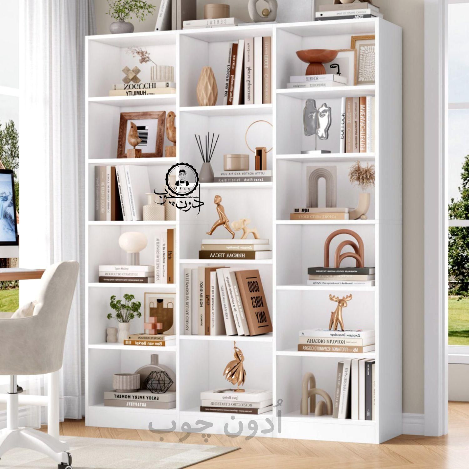 کتابخانه و قفسه کتاب مدل کیوان|کتابخانه، شلف، قفسه‌های دیواری|تبریز, |دیوار