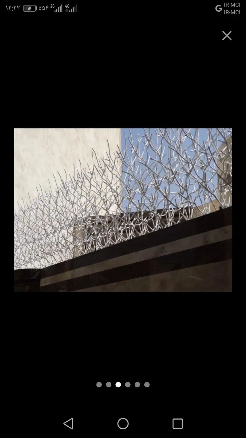 حفاظ نرده دزدگیر بوته‌ای جان پناه درب آکاردئون|مصالح و تجهیزات ساختمان|استهبان, |دیوار