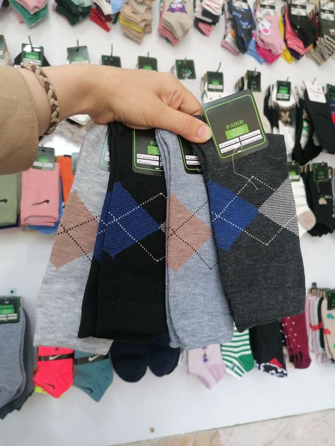 جوراب مردانه ساقدار 4رنگی ساده پانیک|لباس|مشهد, سرافرازان|دیوار