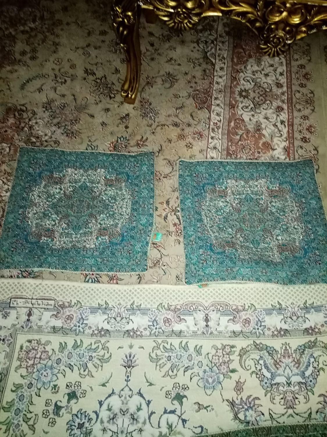 رومیزی ۳عدد با ۴عدد روی کوسن باهم ۵۰۰تومان|پرده، رانر، رومیزی|تهران, سنگلج (شاپور)|دیوار