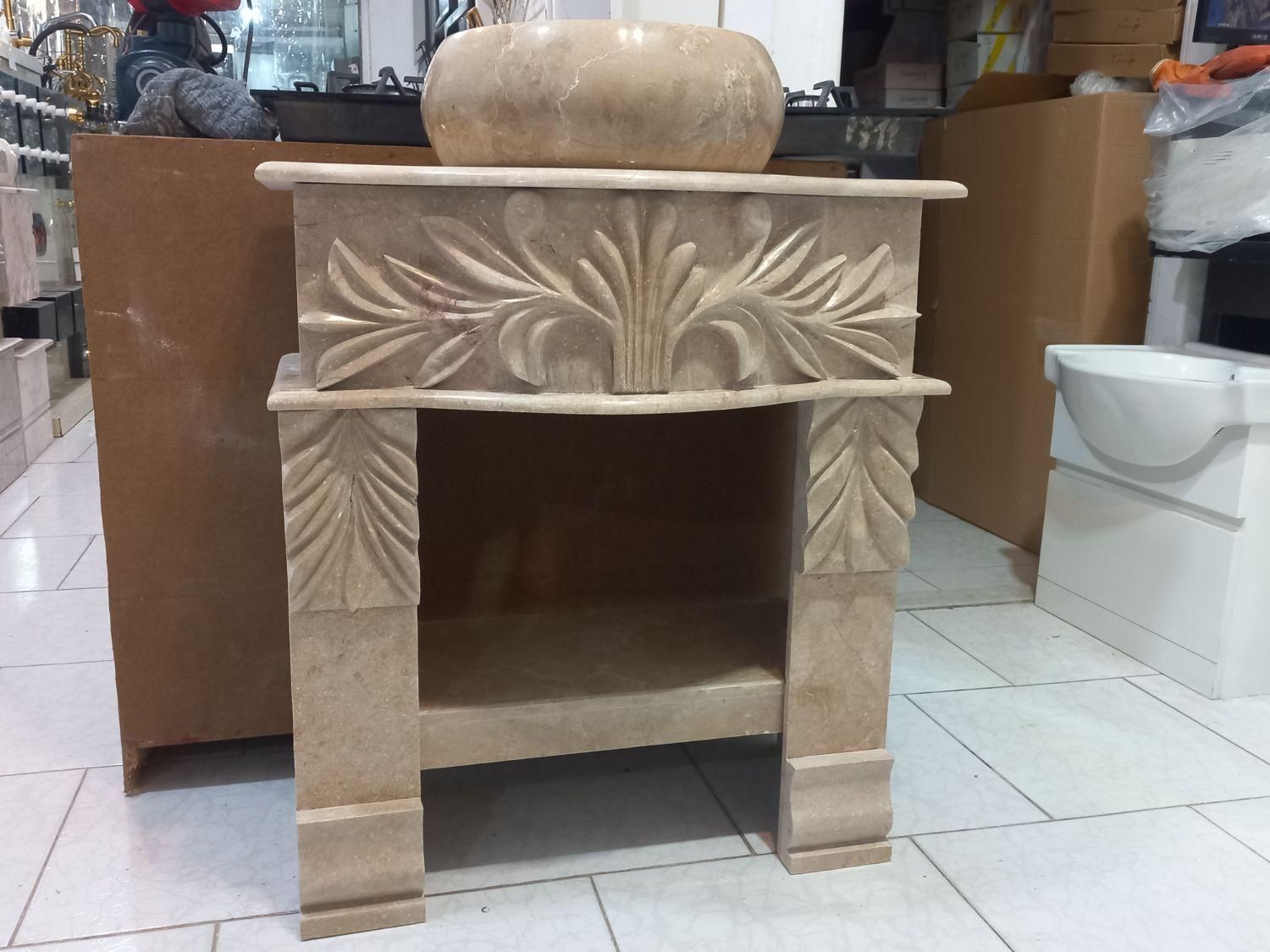 روشویی سنگی سنگ طبیعی|لوازم سرویس بهداشتی|مشهد, رستگار|دیوار