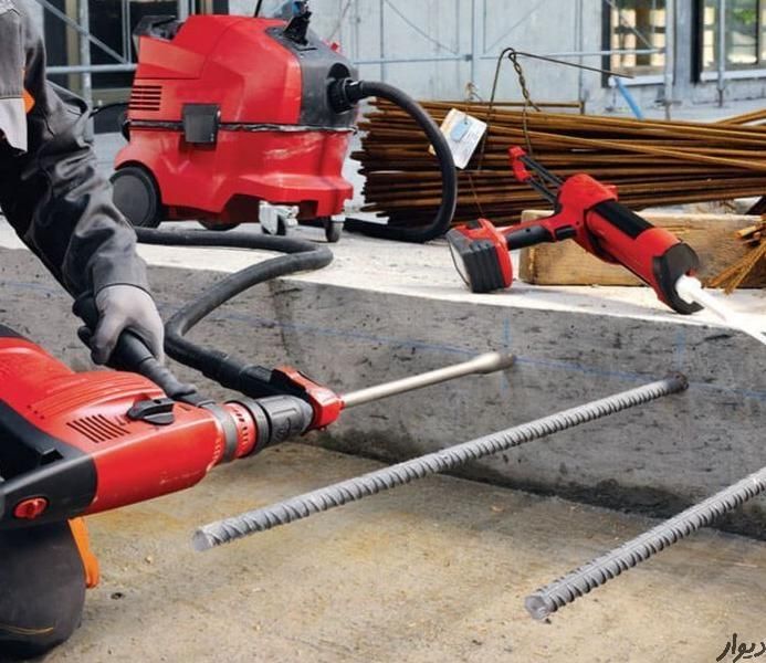 کاشت میلگرد نصب صفحه و جوشکاری|خدمات پیشه و مهارت|قزوین, |دیوار