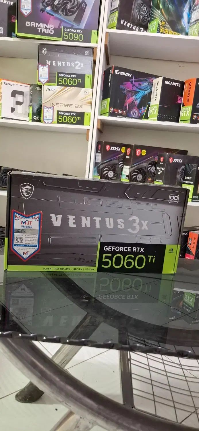 کارت گرافیک ام اس آی MSI RTX 5060 Ti 16G Ventus 3X|قطعات و لوازم جانبی رایانه|تهران, سلسبیل شمالی|دیوار