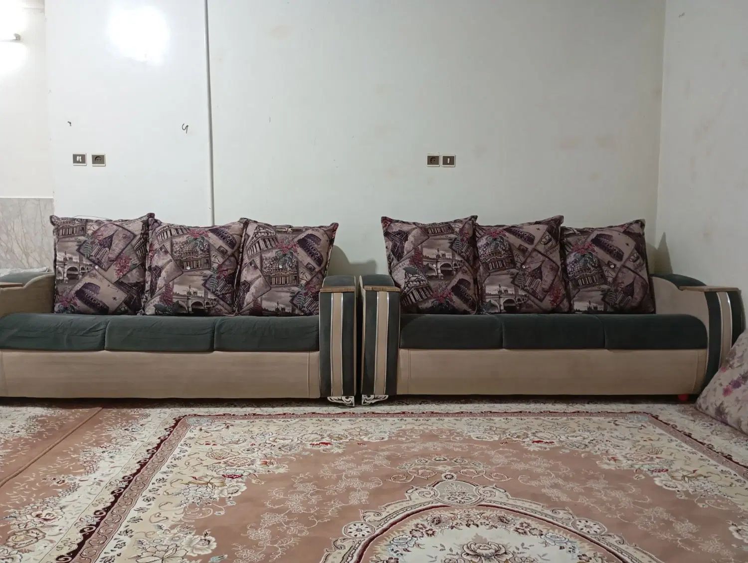 مبل راحتی ده نفره.در حد نو|مبلمان خانگی و میز عسلی|اصفهان, نیروگاه|دیوار