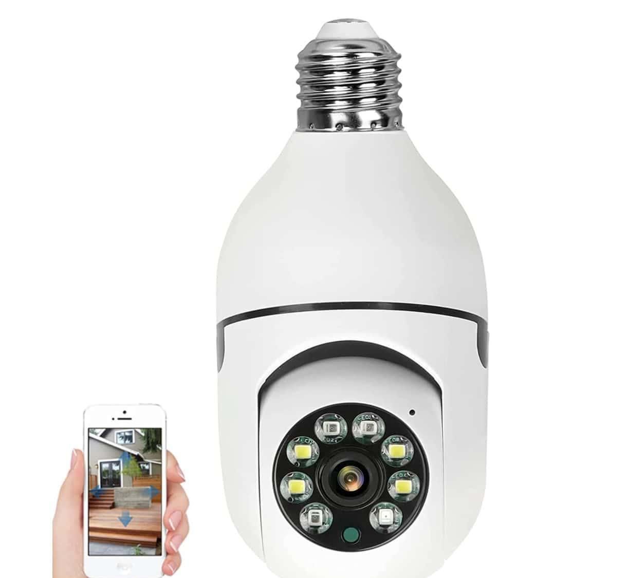 دوربین مداربسته لامپی چرخشی بیسیم|دوربین مداربسته|رشت, گلسار|دیوار