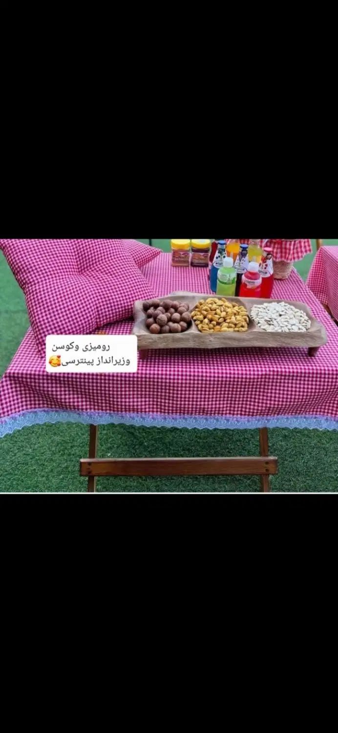 ست پیک‌نیک پینترستی رومیزی وبالشت مسافرتی،زیرانداز|سفره، حوله، دستمال آشپزخانه|آستانه اشرفیه, |دیوار