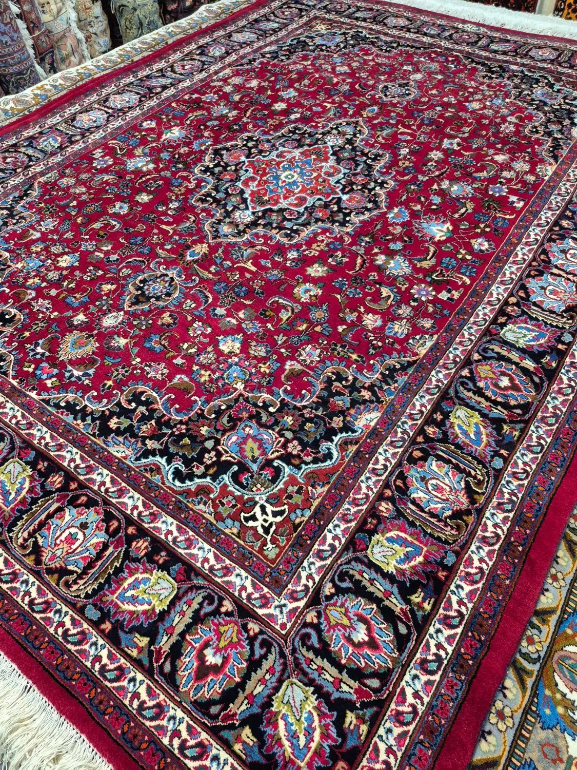 فرش دستباف ۱ جفت ۹ متری مارکدار. گالری فرش ایران|فرش|مشهد, حجت|دیوار