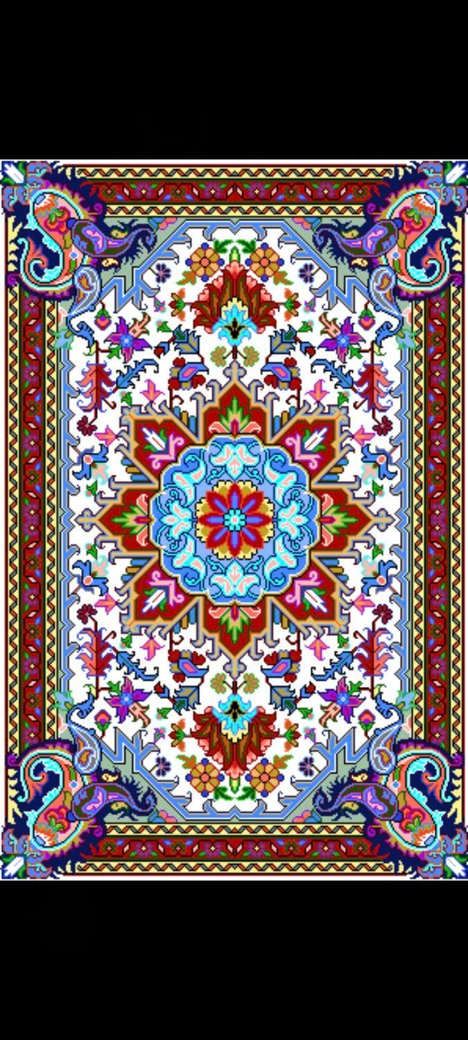 زیرپایی با دار قالی نقشه سنتی و عددی|فرش|قم, سراجه (۱۵ خرداد)|دیوار