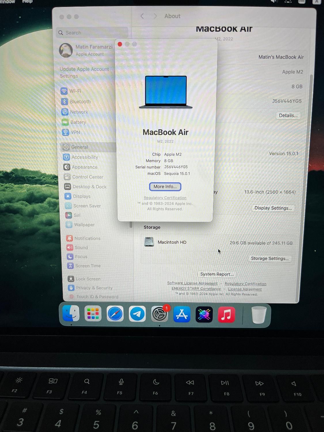 macbook air m2 مک بوک|رایانه همراه|گنبد کاووس, |دیوار
