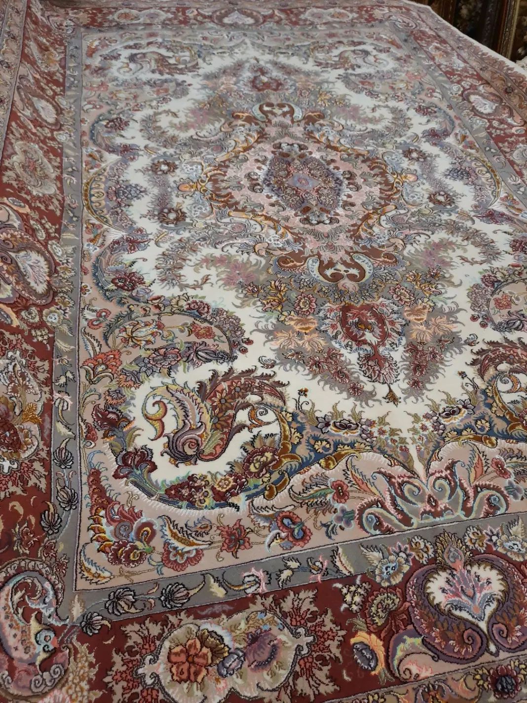 ازبافنده وشرایطی فرش دستباف جفت9متر موج مهر تبریز|فرش|کرج, فاز ۱ مهرشهر|دیوار