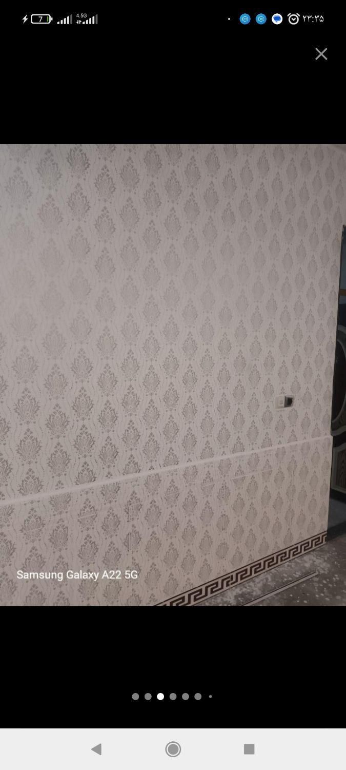 رنگ آمیزی طرح کاغذ دیواری|خدمات پیشه و مهارت|دورود, |دیوار