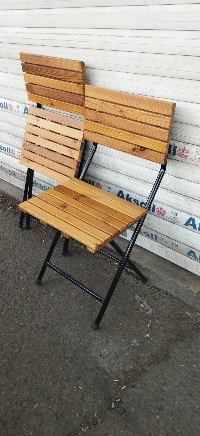 صندلی چوبی تاشو|صندلی و نیمکت|تهران, شهرک ولیعصر جنوبی|دیوار