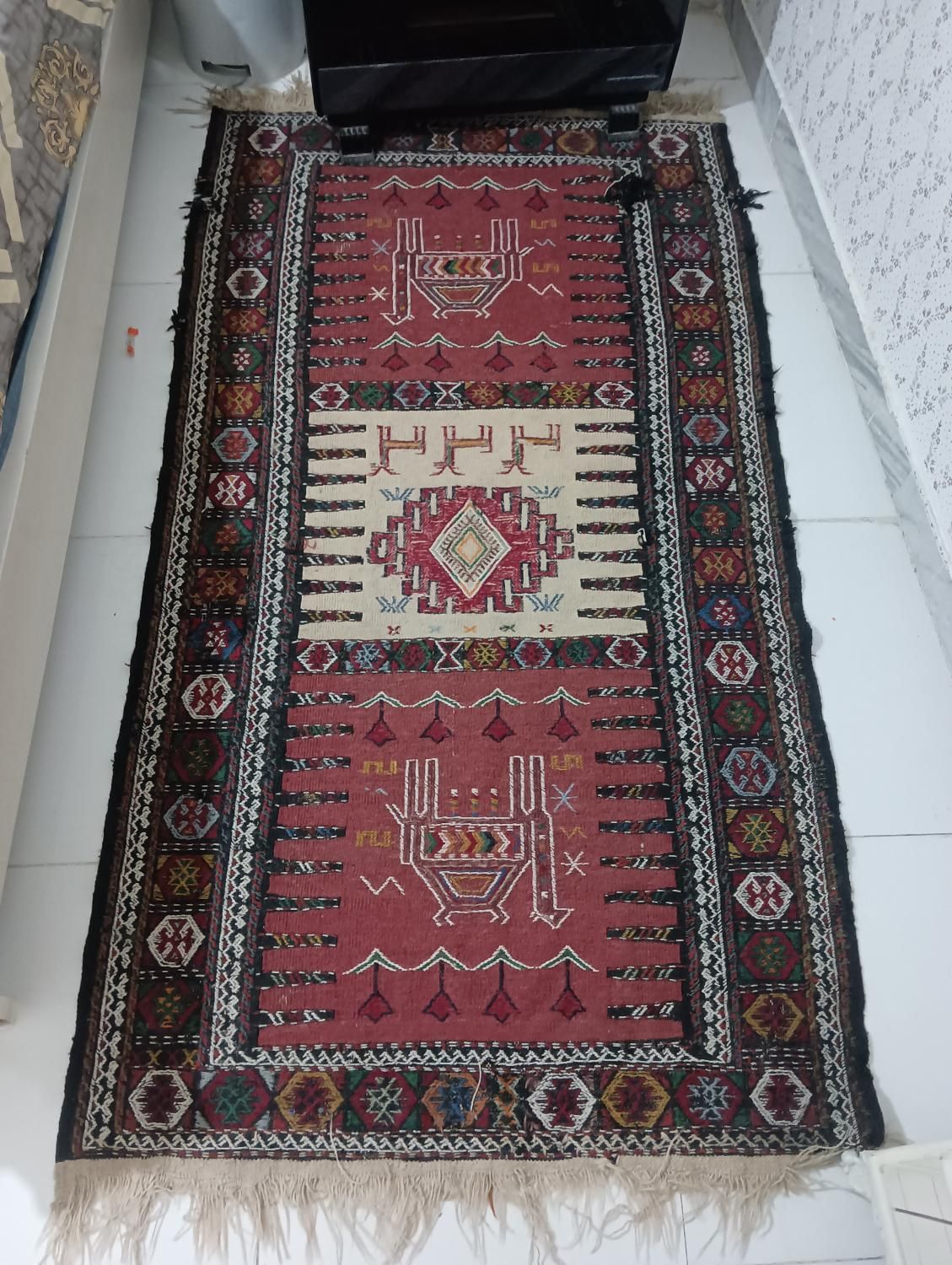دستباف و باارزش|گلیم، جاجیم، گبه|شیروان (خراسان), |دیوار