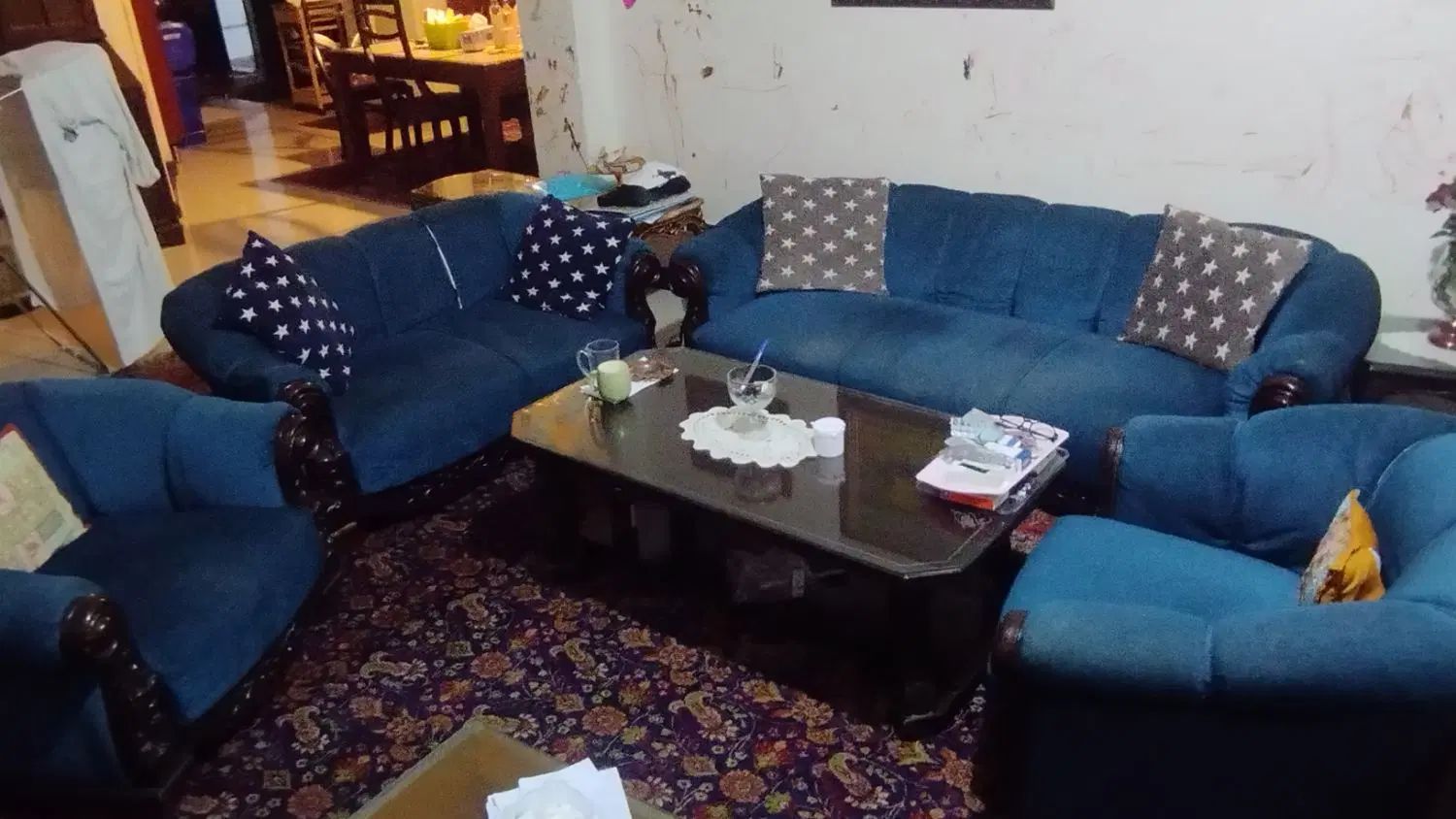 مبل 7 نفره راحتی|مبلمان خانگی و میز عسلی|تهران, فرمانیه|دیوار