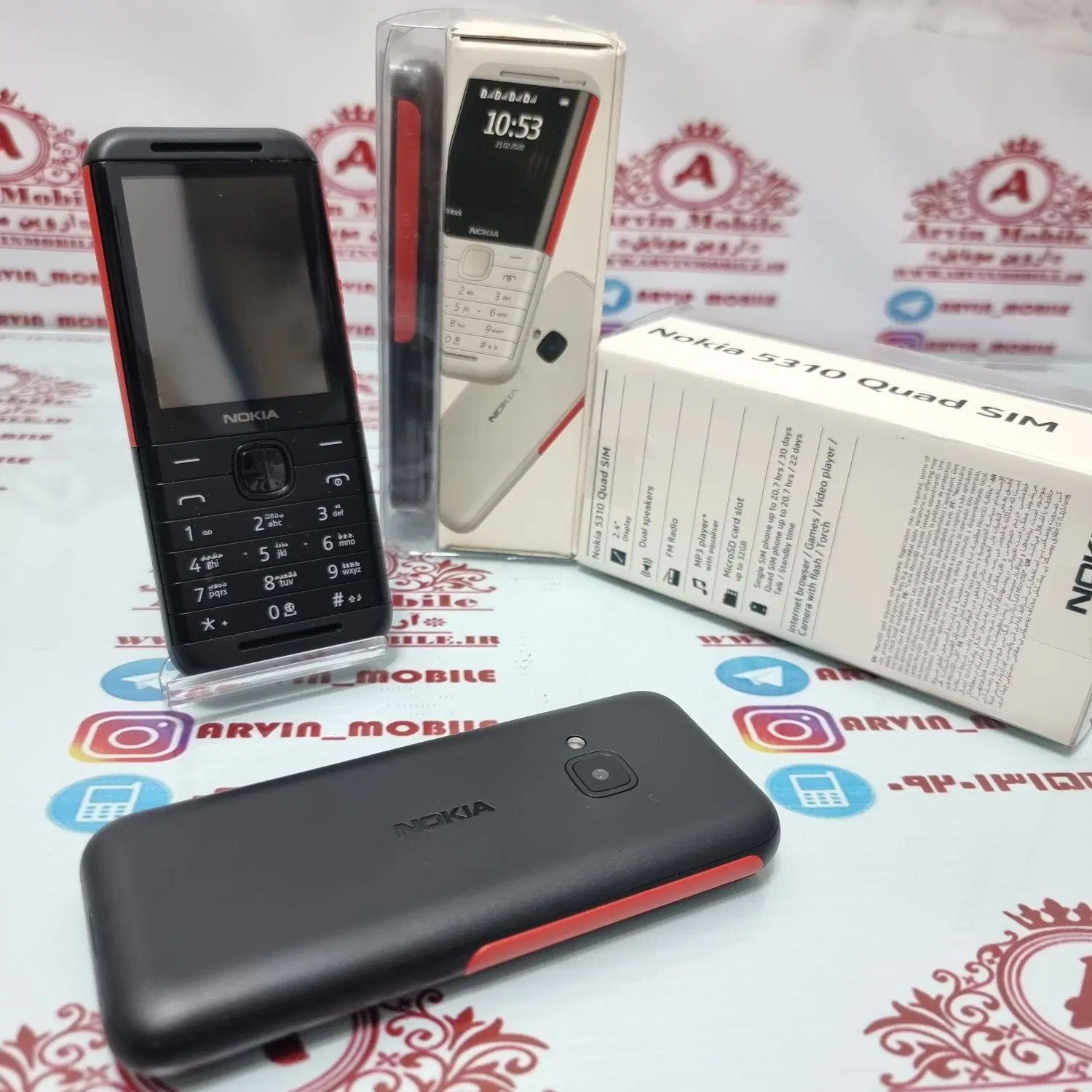 نوکیا ۵۳۱۰ چهارسیمکارت|موبایل|تهران, بازار|دیوار