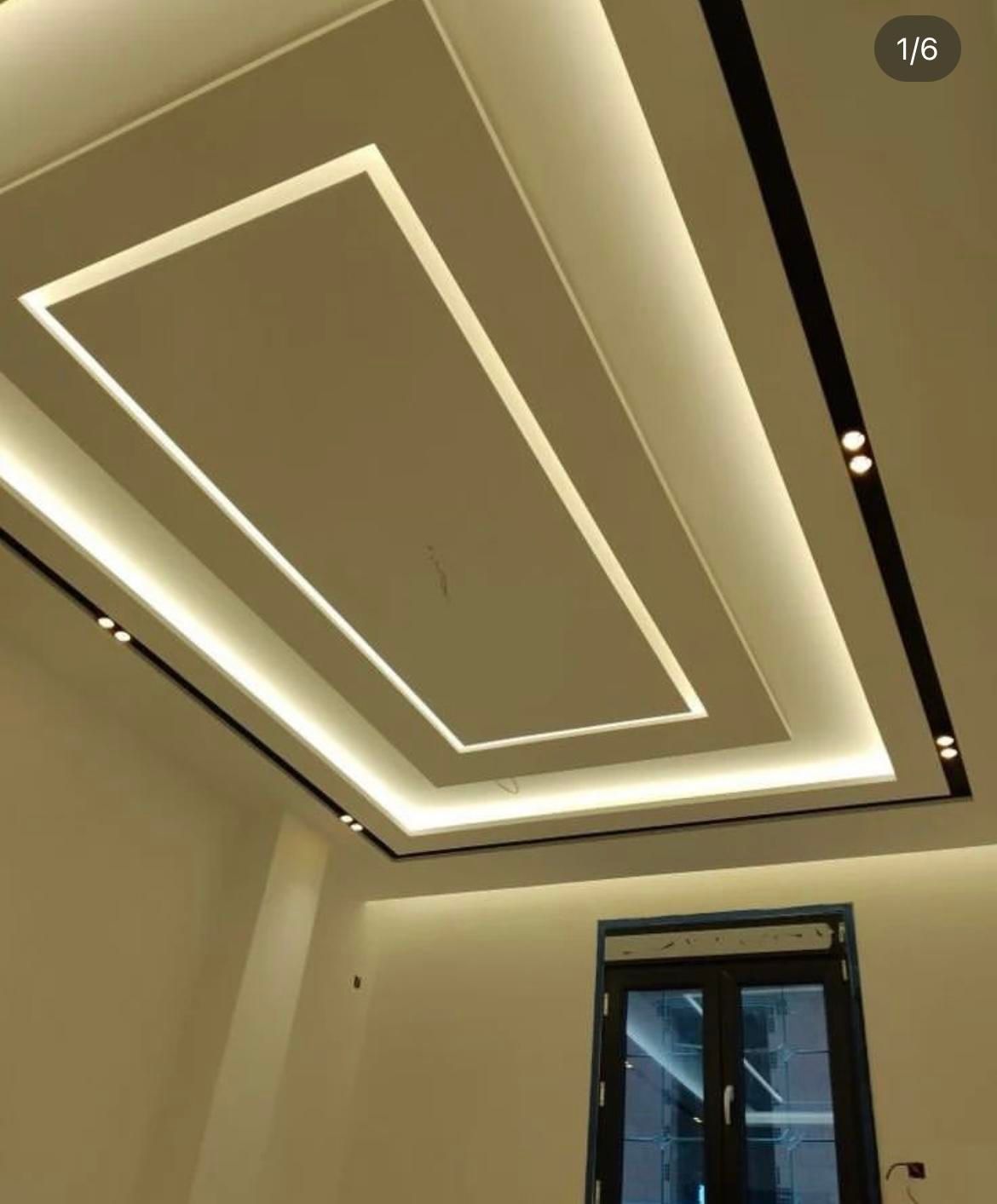 اجرای کناف تایل دامپا (نقاشی و نورپردازی)|خدمات پیشه و مهارت|شیراز, فرهنگ شهر|دیوار