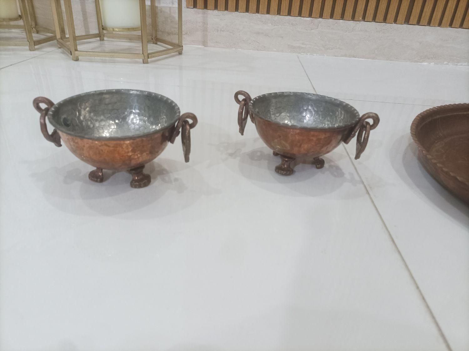 ظروف مسی قدیمی|صنایع دستی و سایر لوازم تزئینی|تهران, شهرک استقلال|دیوار