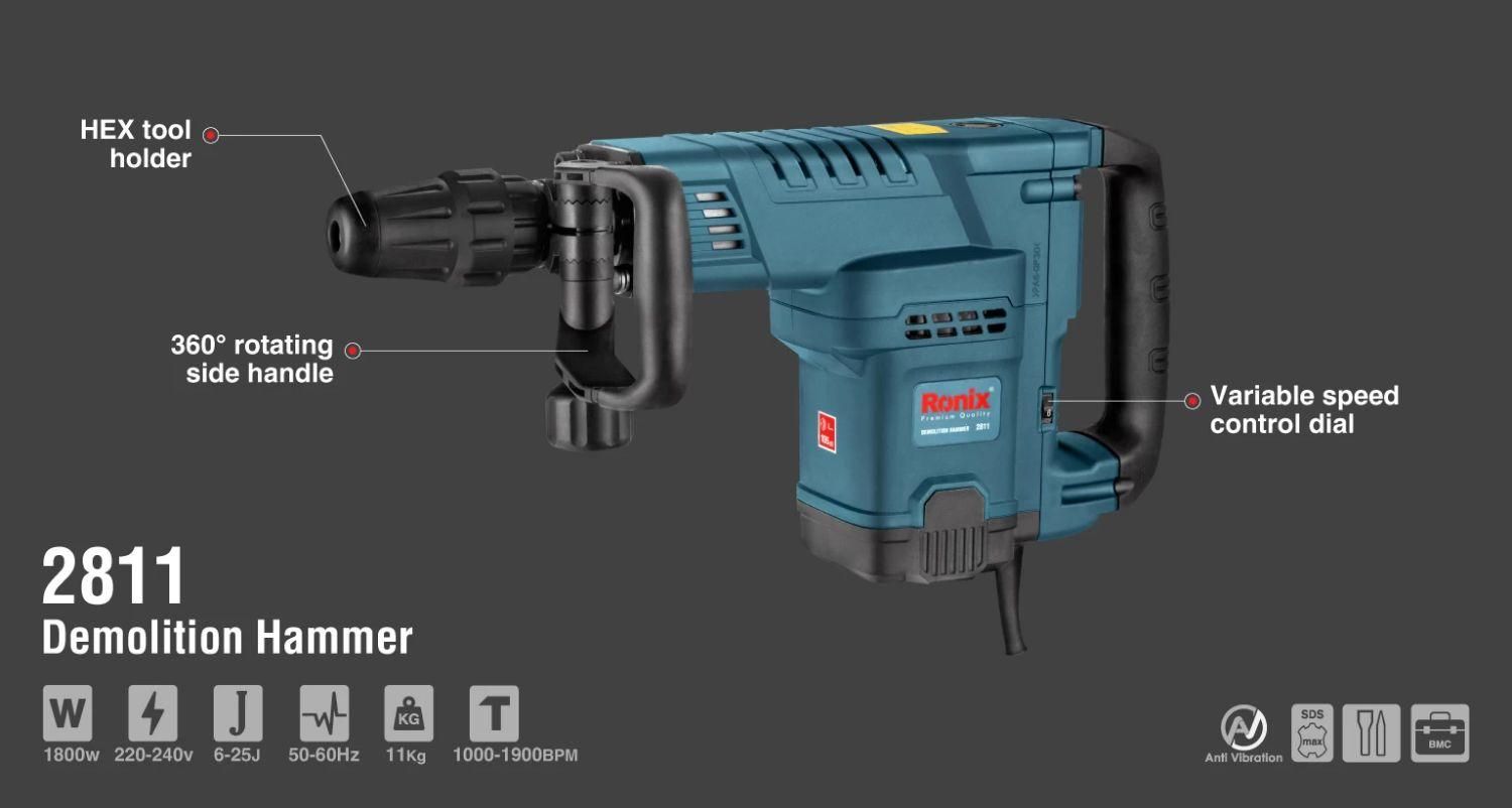 چکش تخریب ۱۱ کیلویی رونیکس با گارانتی|ابزارآلات|قم, زنبیل آباد|دیوار