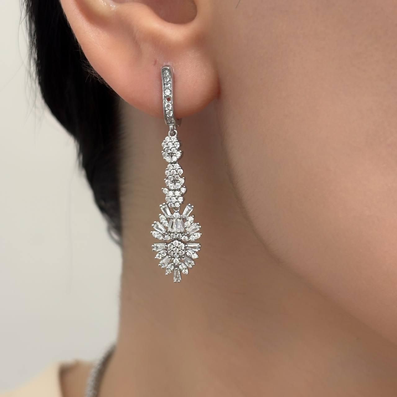 گوشواره نقره کادو سالگرد تولد اعیانی شیک زیبا۵۲-۶۲|بدلیجات|تبریز, |دیوار