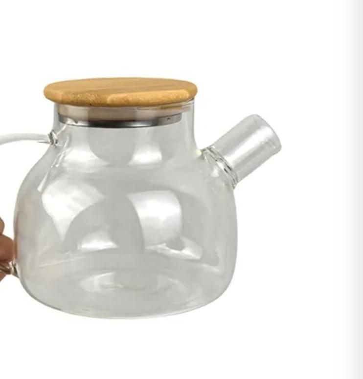 قوری پیرکس درب بامبو دو حجم800و1500میل|قوری، کتری، قهوه‌ساز دستی|زاهدان, |دیوار