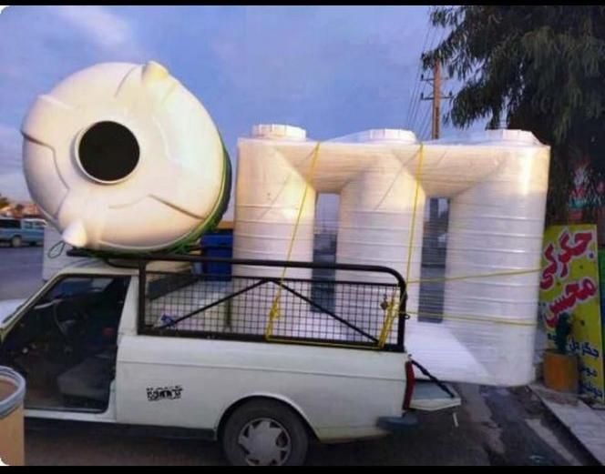 منبع دو قلو سه قلو آب/تانکر پلاستیکی مخزن|مصالح و تجهیزات ساختمان|اصفهان, شاهزید|دیوار