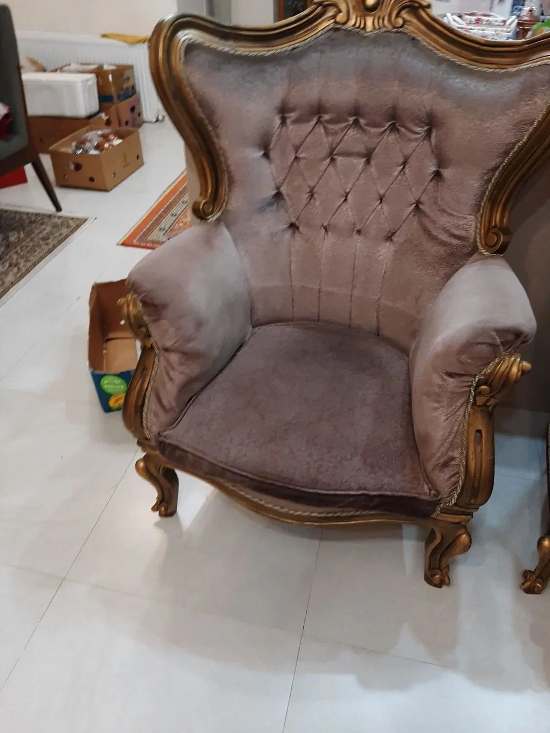 مبل طرح استیل ۹ نفره با میز و عسلی|مبلمان خانگی و میز عسلی|کرج, گلستان|دیوار