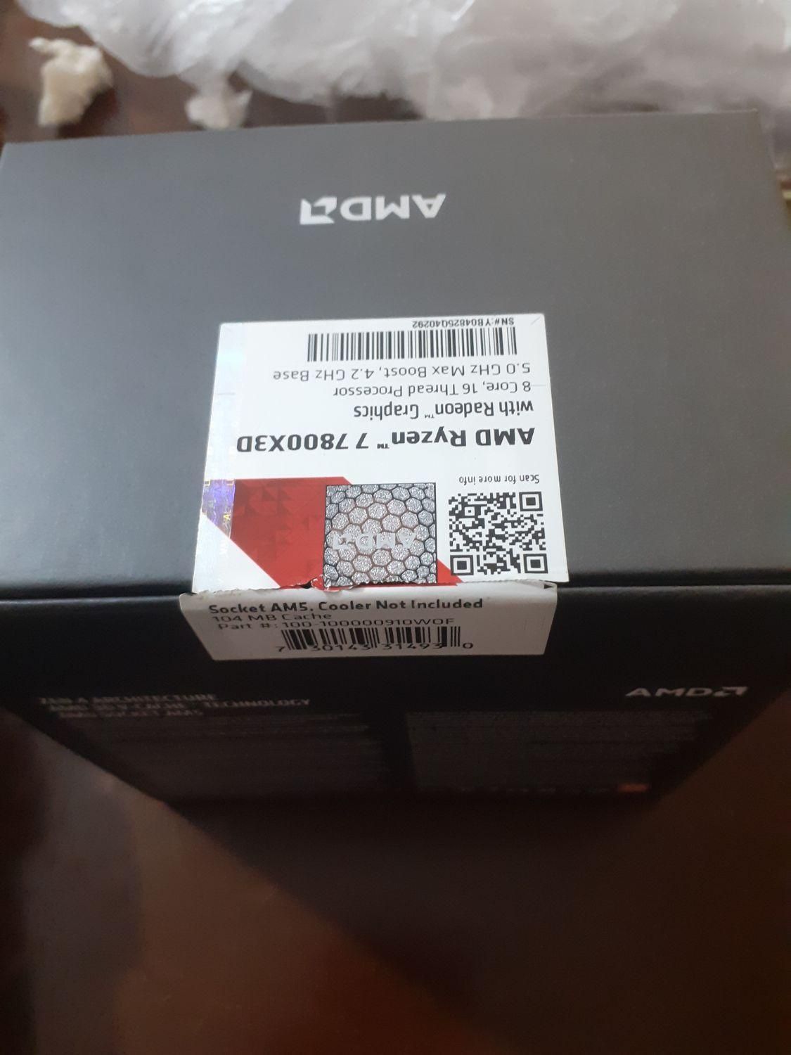 CPU AMD RYZEN 7 7800 X3D|قطعات و لوازم جانبی رایانه|تهران, سوهانک|دیوار