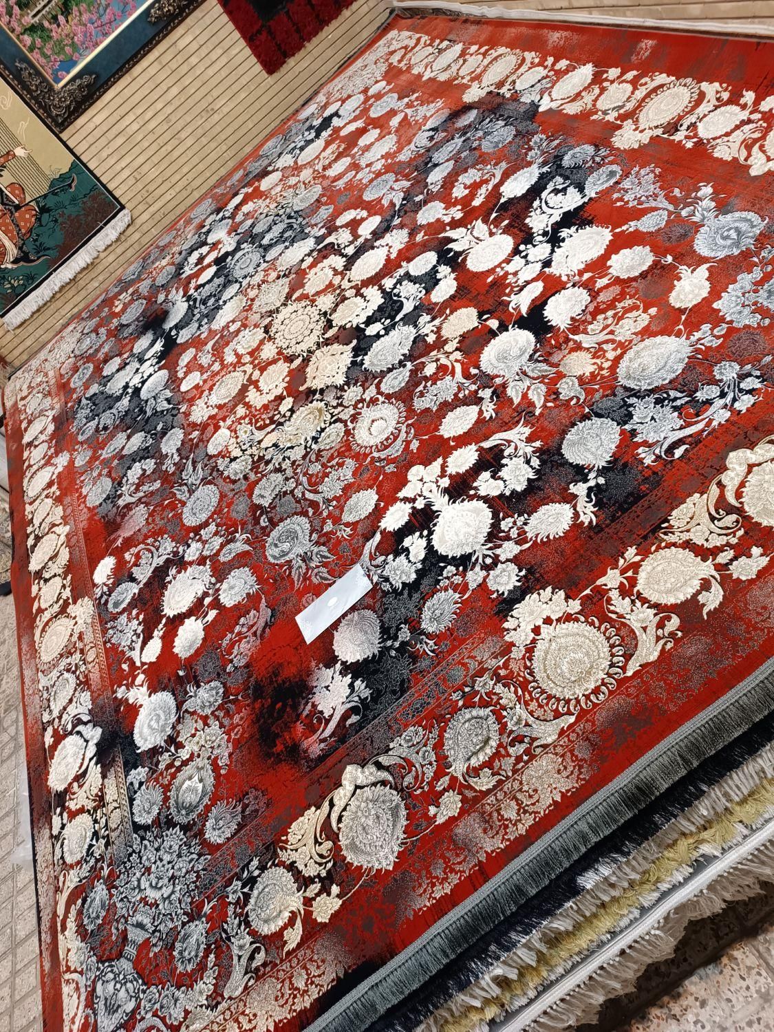 فرش مشهد طوسی لاکی پتینه ۱۲۰۰ شانه ۳۶۰۰|فرش|مشهد, شهید مطهری|دیوار