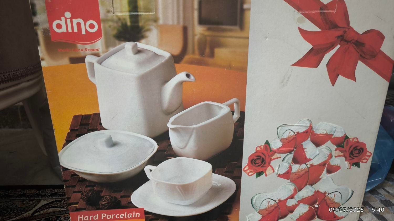 سرویس چای خوری ۱۷پارچه با کارتن.کاملاآکبندو کادویی|ظروف سرو و پذیرایی|تهران, استاد معین|دیوار