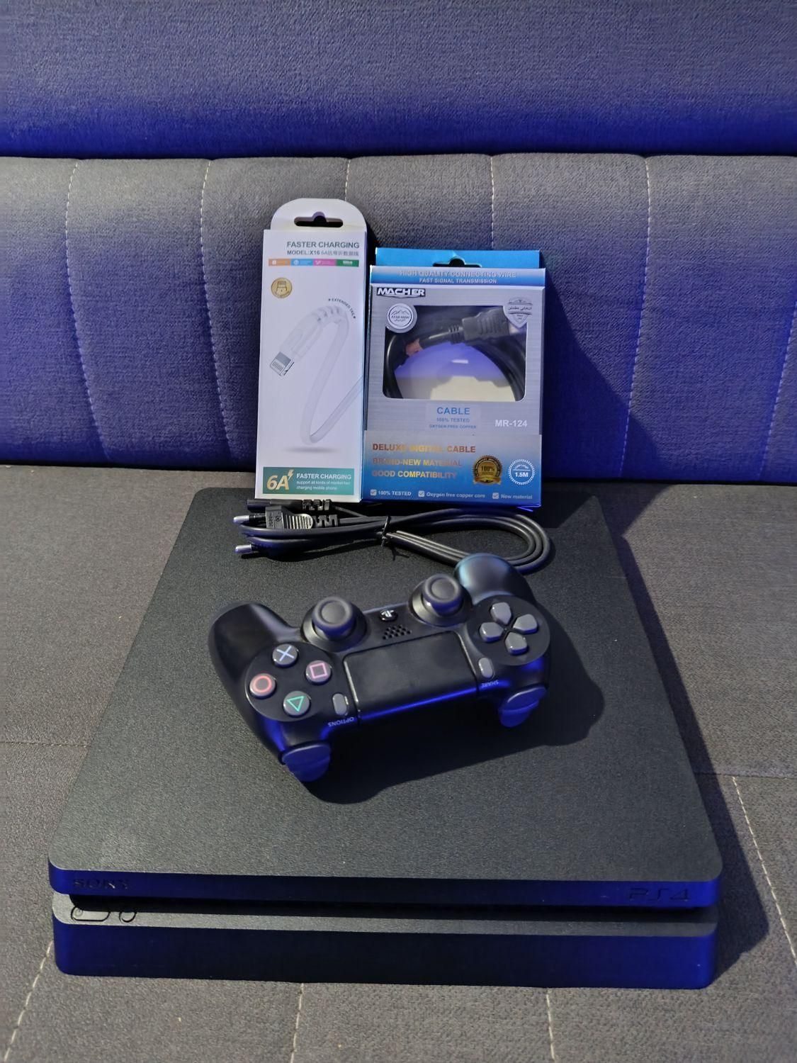 فروش کنسول ps4 اسلیم|کنسول، بازی ویدئویی و آنلاین|شیراز, مسلم|دیوار